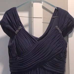 Dusty blue formal dress